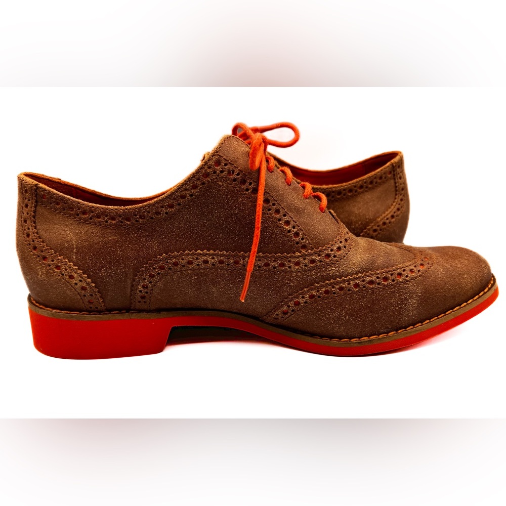 Cole Haan Brown and Orange Flats - Picture 11 of 16